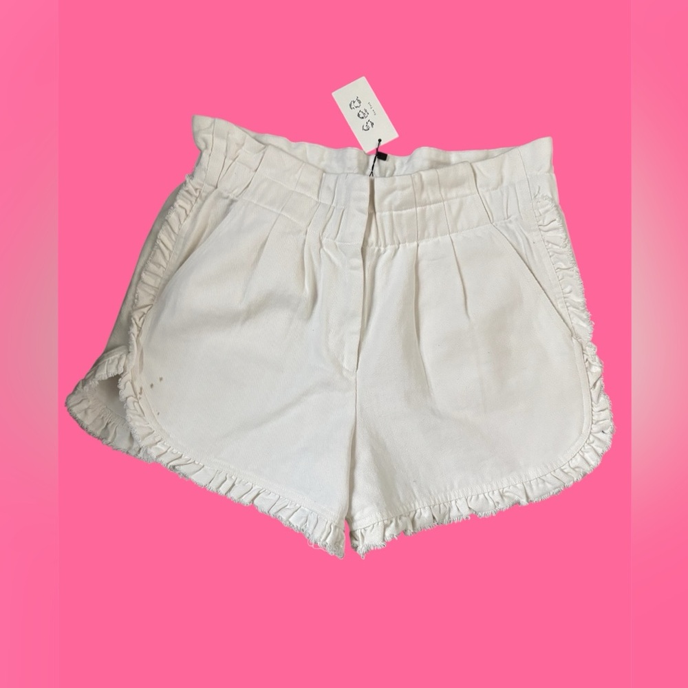 Sea New York  off white denim shorts